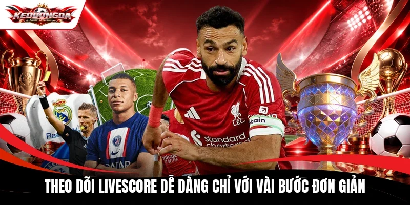Theo dõi Livescore dễ dàng chỉ với vài bước đơn giản